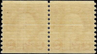 VEGAS - 1923 USA Washington 2c Coil Pair Of 2 - Scott 599 - MNH, Undisturbed OG