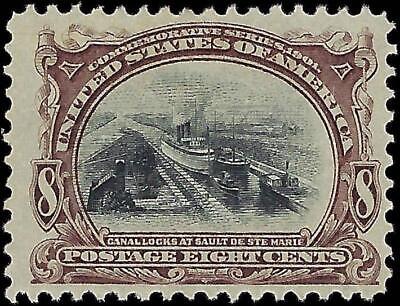 VEGAS - 1901 Pan American 8c - Scott 298 - Mint, No Gum - Nice Centering - Clean