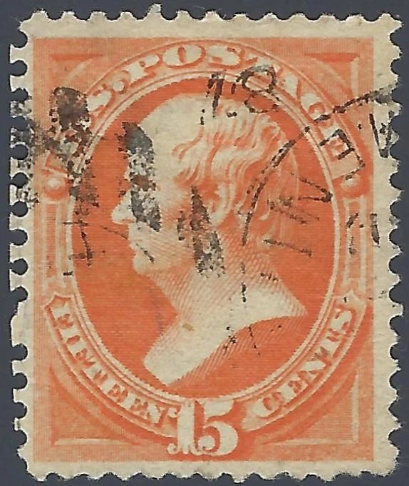 1879 USA - Probably Scott 189 15c Webster - Good Centering!