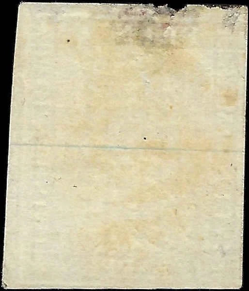 1858 Switzerland - Scott 38 - Used - Thin Top Edge