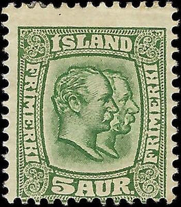 VEGAS - 1907-08 Iceland 5a - Sc# 74 - MH, OG - Solid