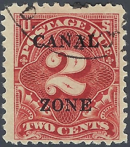 1925 USA Canal Zone Postage Due - Scott J19 - Used - Solid