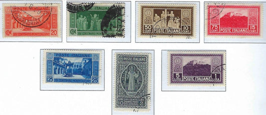 1929 Italy Stamp Set - Scott 232-238 - Canceled (More Scarce)- Cat= $618!