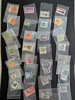 VEGAS - Cigar Box Full of Used USA Stamps in Plastic Bags - Many Different