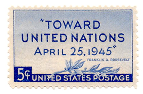 1945 Toward United Nations Single 5c Postage Stamp, Scott928, MNH, OG