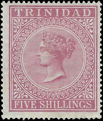 VEGAS - 1869-94 Trinidad, Queen Victoria - 5sh - Sc# 57 MH, OG - FV503