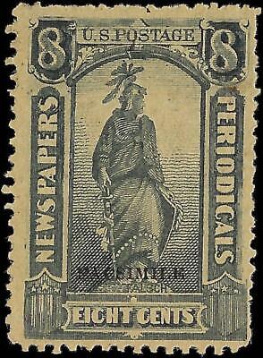 VEGAS - 1875 Newspaper Periodicals Stamp 8c Scott PR13 Facsimile