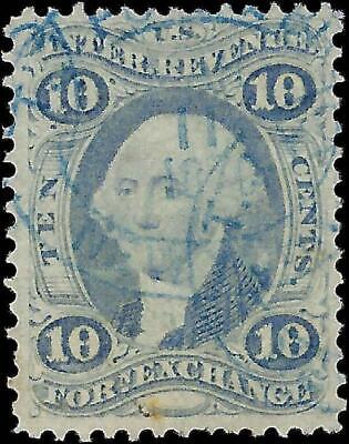 VEGAS - 1862-71 Revenue - Scott R35e(?) Ultramarine Variation?