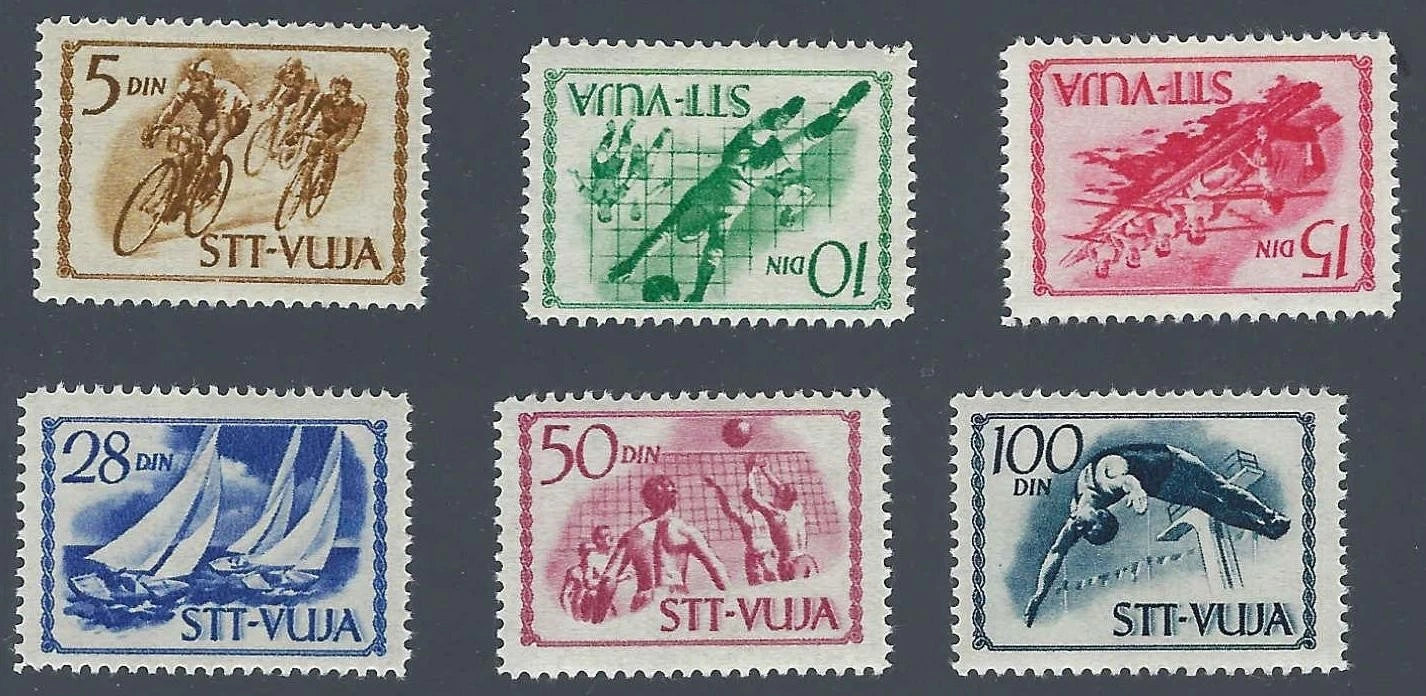 1952 Yugoslavia-Trieste Zone B - Scott 42-47 - MNH, Undisturbed Gum Full Set!