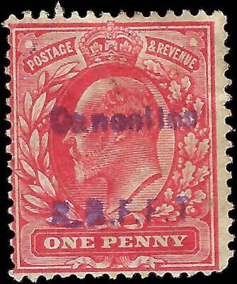 VEGAS - 1912 Great Britain - 1p - Scott 160 - Pre-Cancel? R.B.E.F.T - Crease