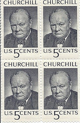 1965 Winston Churchill Block Of 4 5c Postage Stamps, Scott1264, MNH, OG