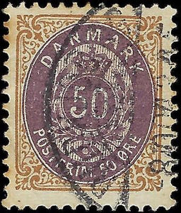 VEGAS - 1902-04 Denmark - 50o - Scott 51b - WM113