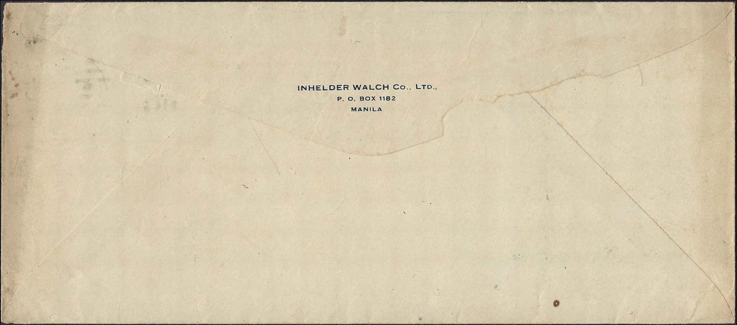 1929 Manila Gadil Wassermann TB Medical Advertising Cover Insert