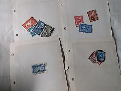 United Nations UN Stamp Collection in stock Cards -See ~47 Photos in Description