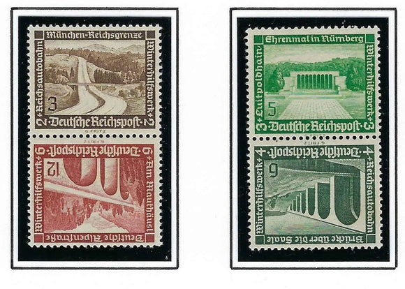 1935 Tete Beche Pairs -Sc# B93/B98,B95,B96 - MNH, Undisturbed OG - Fresh!