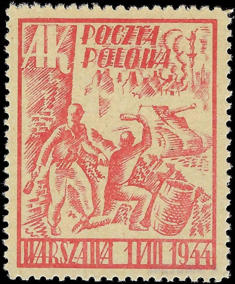 1944 Poland Uprising Type 1 Mikulski Signed - MNH, No Gum - Fi. 113 - Scarce!