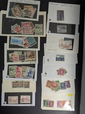 Misc Nordic Stamps (Much Iceland!) in Glassines Unopened From Estate! -67 Photos