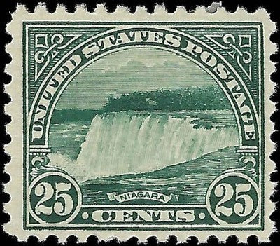c1922 - USA 25c Niagara Falls - Sc# 568 - MH, OG - Fresh!