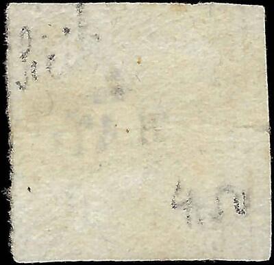 VEGAS - 1858 Two Sicilies Naples Italy 2g Stamp - Scott 3 - Pale Lake - Margins!