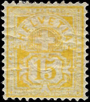 VEGAS - 1882 Switzerland - Sc# 75, 15c - MH, Gum - Cat= $160