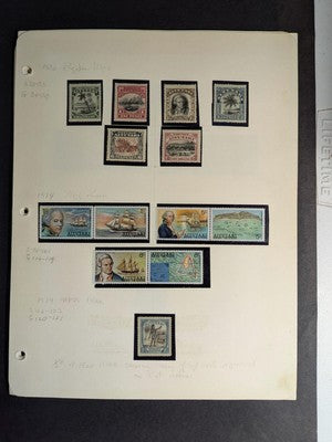 Hi Cat Captain Cook on Home Made Pages with Mounts - Mint & Used - See 15 Photos
