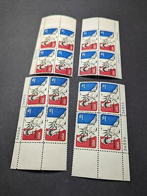 1973 Statue of Liberty Airmail Plate Block Set of 4 34956-34955 - Scott C87 MNH