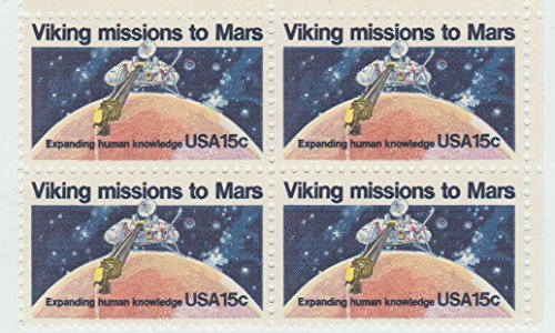 1978 Viking Missions to Mars Block of 4 15c Postage Stamps, Scott1759, MNH, OG