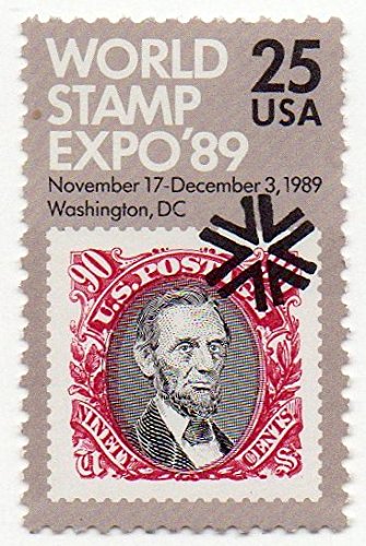 1989 World Stamp Expo'89 Single 25c Postage Stamp, Scott2410, MNH, OG