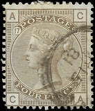 c1880 - Great Britain Scott # 71, Plate# 17 - Light Cancel - Solid - Cat= $575!