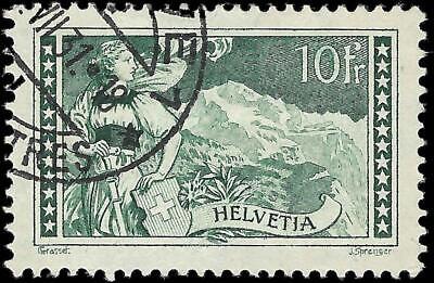 VEGAS - 1930 Switzerland - The Jungfrau - Scott 185, 10F - Used - Nice!
