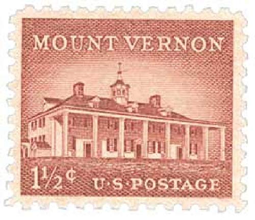 1956 Mount Vernon Single 1.5c Postage Stamp, Scott 1032, MNH, OG