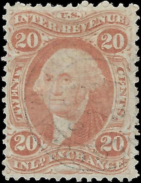 1862 USA - Scott R42 - Revenue - Very Well Centered & Light Cancel Example