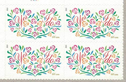 2013 " Yes I Do" Wedding Block of4 66c Postage Stamps, Scott4765, MNH, OG