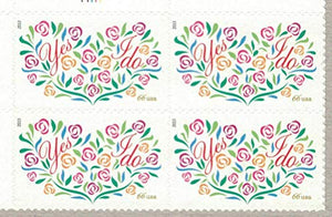 2013 " Yes I Do" Wedding Block of4 66c Postage Stamps, Sc#4765, MNH, OG