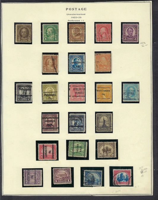 1922-34 USA Mostly Used - Many High Quality Stamps! - See 3 Pages