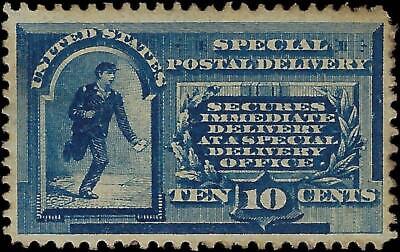 VEGAS - 1885 10c Special Delivery - Scott E1 - MH, Partial OG, Some Toning