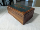 Vintage Lane Christmas Cedar Dresser Jewelry Trinket Chest - Free Shipping -4