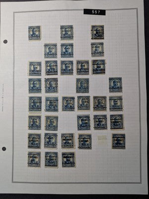 Very Nice Sizable USA Precancel Collection Starting 1922 Editions - 215 Photos!
