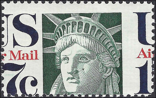 c1971 - Scott C80 MNH, OG - Extreme Shift Perforation!