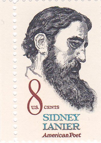 1972 Sidney Lanier American Poet Single 8c Postage Stamp, Scott1446, MNH, OG