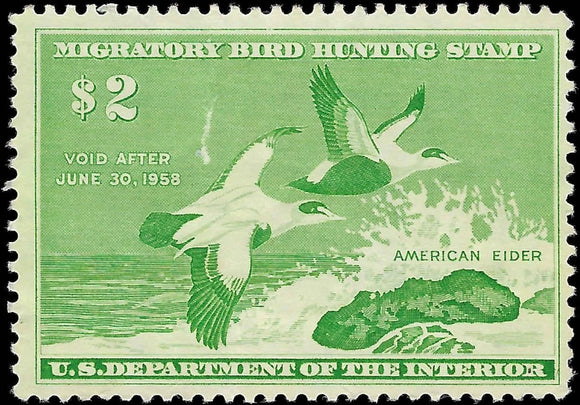 c1957 - Scott RW24 Hunting Permit Duck Stamp - Mint, No Gum