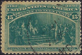 VEGAS - 1893 Columbian 15c - Scott 238 - Some Short Perfs Right Side