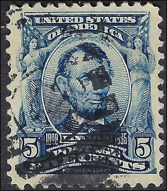 c1902 - Scott # 304 5c Lincoln - Used - Well Centered!