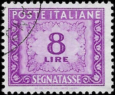 VEGAS - 1955-91 Italy Postage Due 8L - S# J85 - WM303 - Very Nice! - Cat= $175