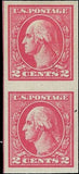 c1920 - USA 2c Washington Imperf Pair - Sc# 532 - (Type 4) MH, OG - Fresh!