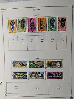 VEGAS - Guinea Stamps on Modified Scott Pages ~1959-81 & Back of Book -63 Photos