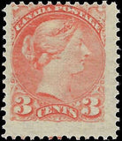 VEGAS - 1888 Canada Queen Victoria - 3c - Scott 41 - MH, OG