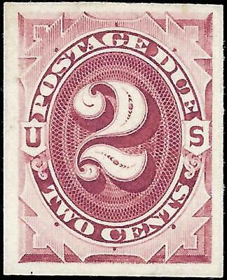VEGAS - 1887 Postage Due 2c - Scott J16P4 Proof on Card