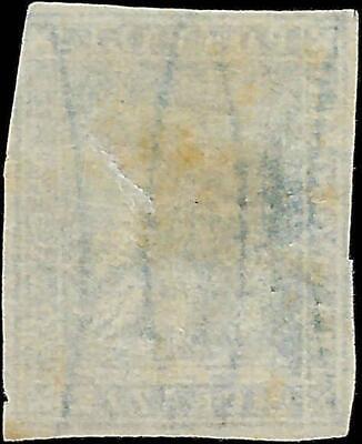 VEGAS - 1857-59 Tuscany Italy 2 Crazie Stamp -Scott 13 - Used - Sm Thin -Cat $160