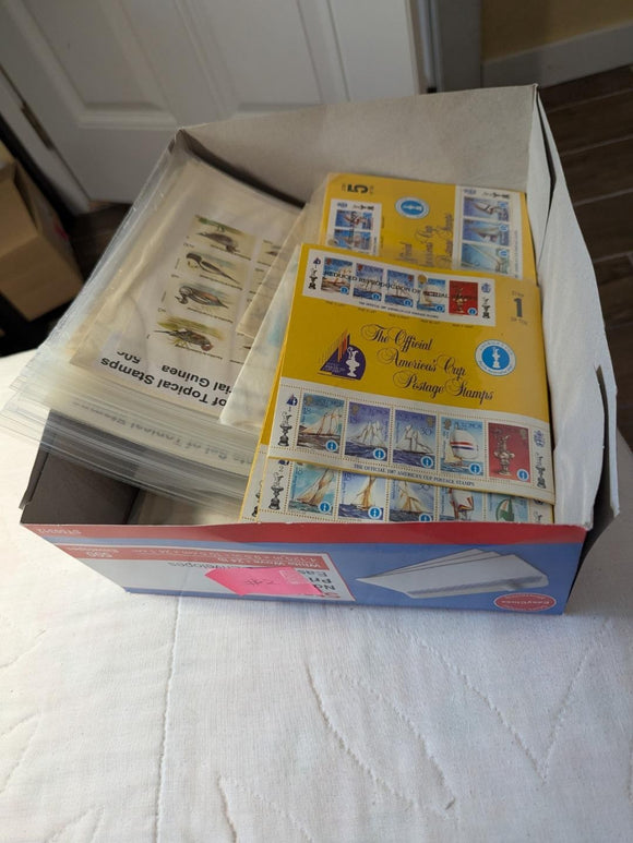 Box of Sheets/ Souvenir Sheets -Mostly Modern -Various Countries -See 46 Photos
